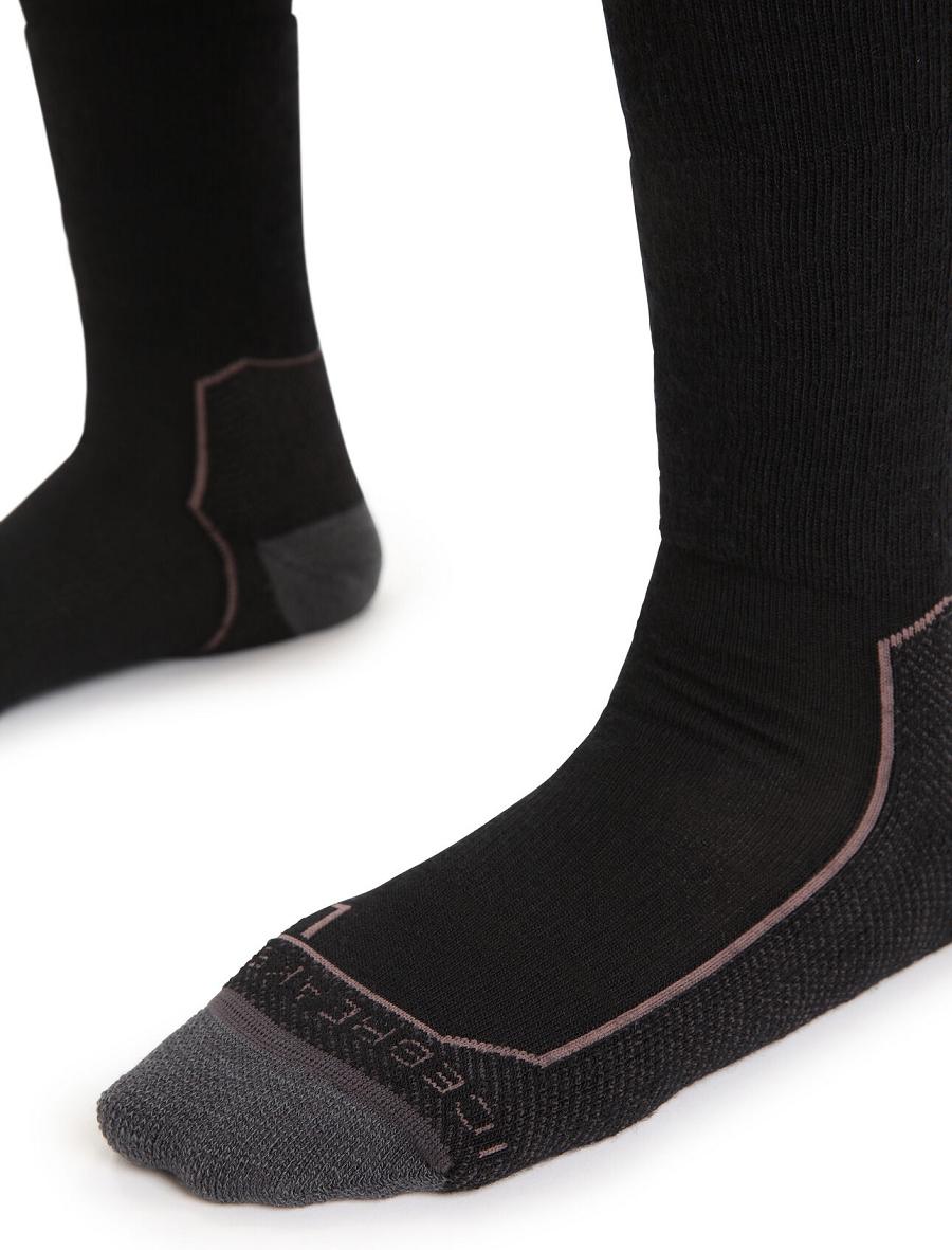 Black / Monsoon Women's Icebreaker Merino Hike+ Medium Crew Socks | USA 1432FDNM